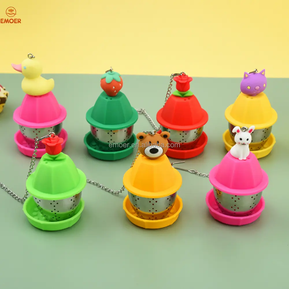 EMOER animal shaped silicone tea infuser
