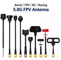 Antenne FPV 5,8 GHz RHCP à polarisation circulaire SMA mâle mini omnidirectionnelle pour drone de course RC, lunettes VTX longue portée