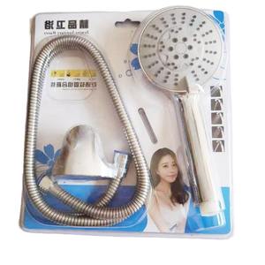 Juego de Ducha con Cabezal de Rociado Manual, Manguera Flexible, Soporte de Pared Redondo Ajustable, Material ABS, Diseño Moderno, Portátil - Product Image 5