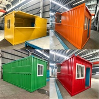 Kiosque conteneur modulaire, stand conteneur pliable, boutique conteneur préfabriquée, kiosque de vente au détail, kiosque alimentaire conteneur, stand de vente ambulant portable