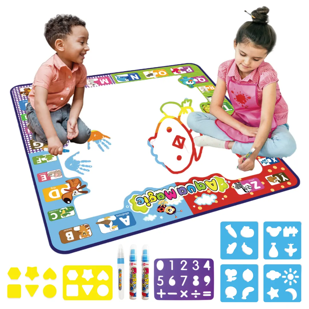 cognitive educational drawing toys baby playing water magic doodle drawing mat children play mat for toddlers