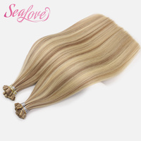 Extensions de cheveux humains vierges Remy 100 % naturels, pointe en K, cuticules alignées, pré-collées, en vrac, vente en gros directe usine