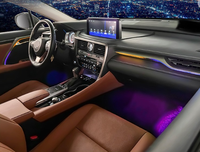 Éclairage d'ambiance pour Lexus NX RX ES GX CT200 Symphony Éclairage intérieur de voiture complet Contrôle d'application multicolore Couleurs de symphonie RVB