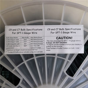 C9 Giáng Sinh Ánh Sáng Spool 1000 '12 Khoảng Cách Dây Màu Trắng SPT-1 - Product Image 5