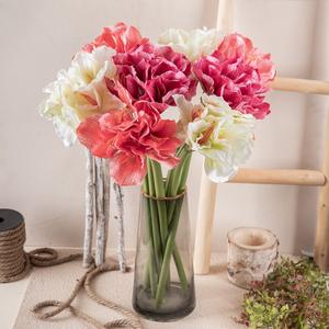 Fleurs artificielles <span class=keywords><strong>Amaryllis</strong></span>, fabricant de fausses fleurs, accessoires de photographie pour mariages et fêtes, décorations style IG, vert transfrontalier - Product Image 2