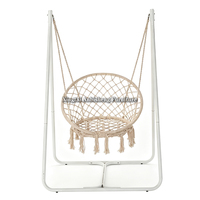 Fauteuil suspendu relaxant pour chambre à coucher, chaise en corde d'intérieur, balançoire de plafond style bohème