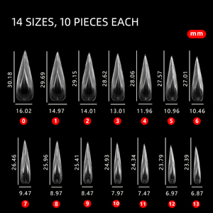140pcs Cat Paw <b>Nail</b> Dual Forms Extra Thin Flexible PP Gel <b>Extension</b> Mold Tips with Box - Product Image 4