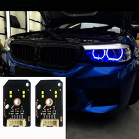 JYF RGB LED DRL pour Série 5 G30 G31 2018-2020 avec télécommande via application mobile multicolore, jeu de puces 12V