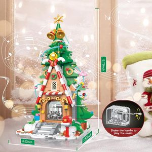Jaki Santa Claus ELF cây nhà xây dựng khối tự làm mô hình đồ chơi với Cây giáng sinh đèn âm nhạc Bộ hộp cho trẻ em - Product Image 6