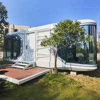 Maison de conteneur de capsule d'espace mobile intelligente certifiée CE de PrimeHome Caractéristiques anti-corrosion imperméables de conception moderne pour l'usage d'hôtel