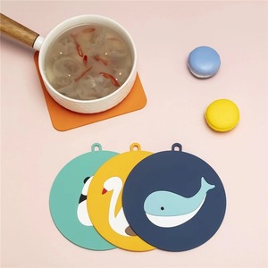 Hot Sale <b>Silicone</b> Placemats Cute Cup Holders Heat Resistant Pot Holder Cup Mat Non Slip Coaster - Product Image 3