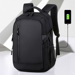 Wholesale Multifunction Travel <b>Laptop</b> Backpack PU & Oxford Waterproof <b>Large</b> Capacity Business Backpack <b>Bag</b> With Usb Charge Port - Product Image 1