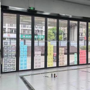 Porte d'entrée moderne en alliage d'aluminium, porte pliante pour balcon et jardin, personnalisation haut de gamme - Product Image 2