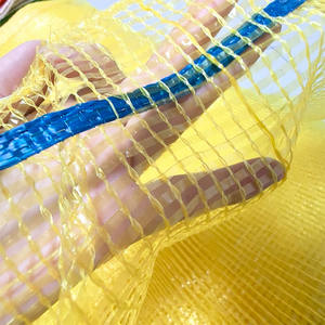 Bolsa de malla tubular de PP amarillo de alta resistencia para uso agrícola en cebollas, patatas y ajo, tamaños personalizados de <span class=keywords><strong>origen</strong></span>. - Product Image 5
