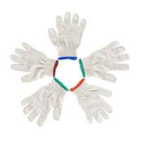 Gants de protection unisexes en coton épais pour les chantiers de construction et diverses tâches, fabriqués en Chine
