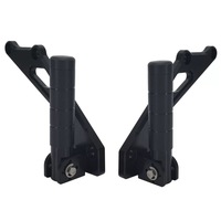 Repose-pieds verrouillables en aluminium 6061 T6 CNC anodisé noir/argent gauche/droite pour Sur-Ron Light Bee X L1E, Segway X260, X160, Talaria Dirt Bike