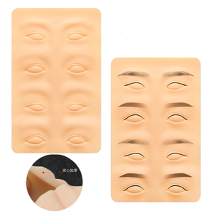 Venta caliente 3D ceja delineador de ojos tatuaje silicona práctica piel látex maquillaje permanente piel Microblading Kit de práctica - Product Image 2