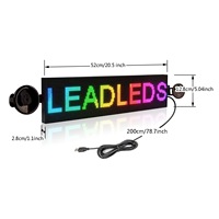 Pantalla Flexible Led a todo Color P4, aplicación Bluetooth para publicidad de coche, pantalla electrónica Led Smart Car Hd, pegatina para coche, Panel suave