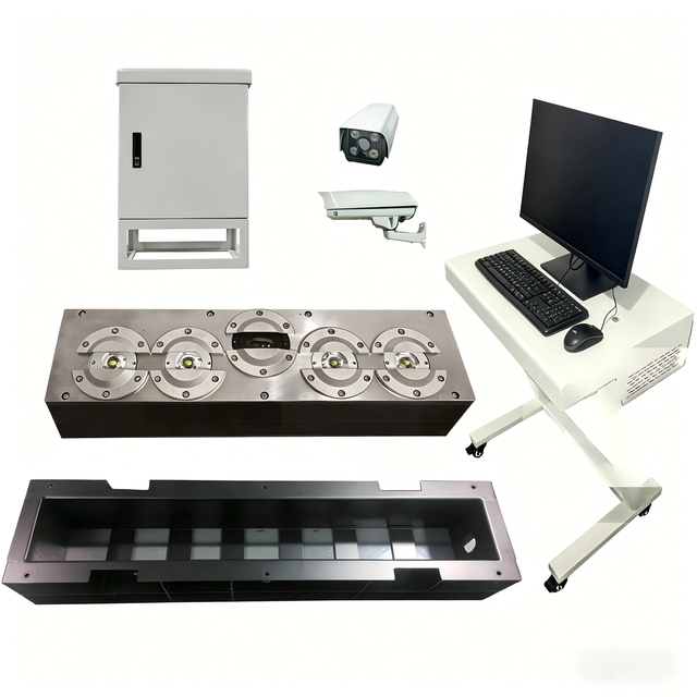 Hong Men Fixed Vehicle Chassis Scanner with Abnormal Sound Detection Built-In Siren & Pan-Tilt for Security Inspection