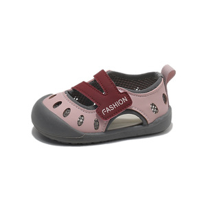 New Summer Toddler Half Sandals Closed Toe Walking Shoes Magic Tape Breathable Sports Casual Shoes For Boys Girls - Product Image 5