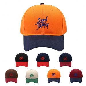Luxury Oxford Dot Color-<b>Blocked</b> Simple Letter Embroidery 100% Cotton Baseball Caps Men Women Sporty Fashion Accessory Custom - Product Image 1