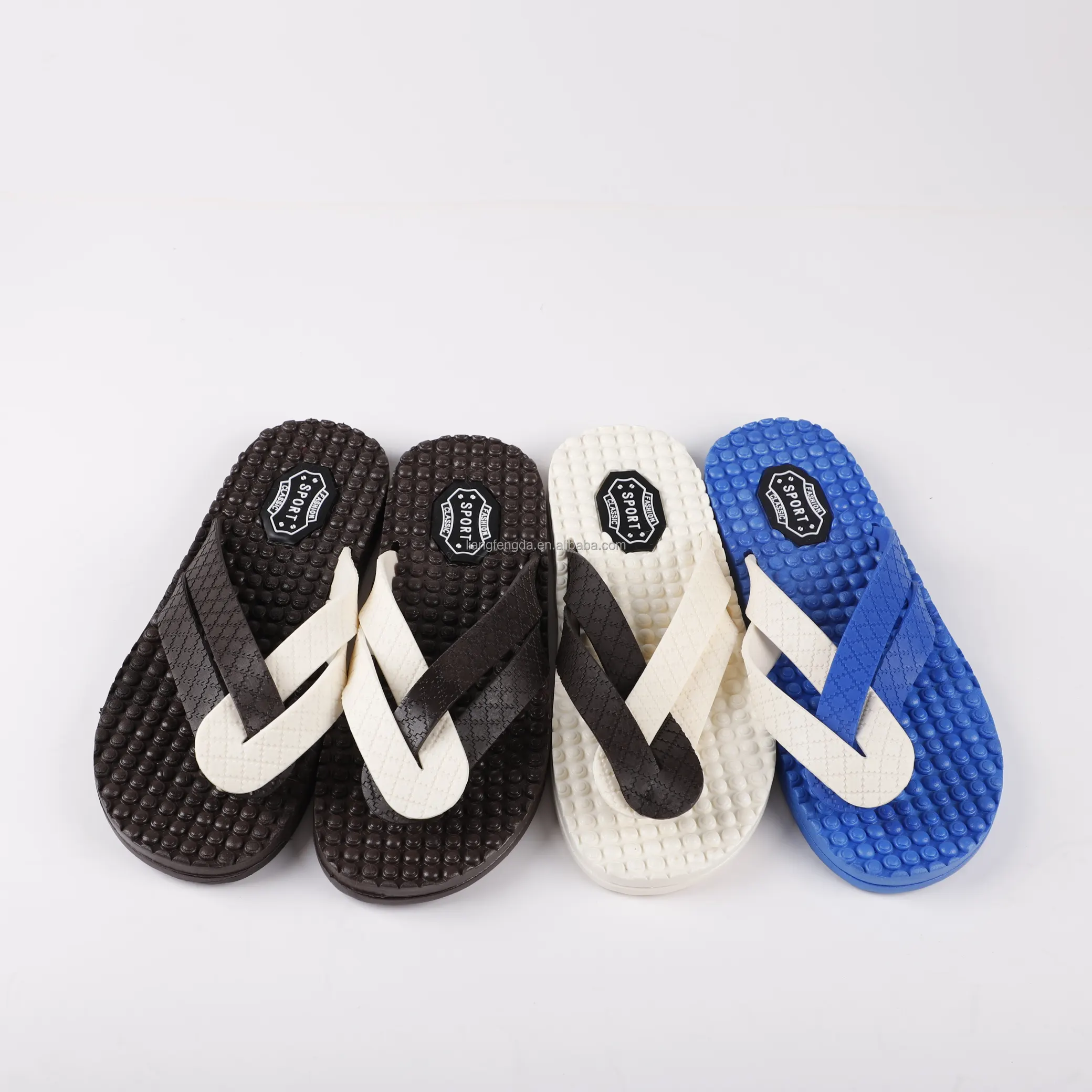 New Design Summer Fashion PU Men Slippers Slides Footwear Casual Anti Slip Men's Sandals