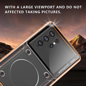 Nouvelle coque de téléphone universelle transparente en PC/PET pour sports de plein air, étanche IP68, pour photographie en eau peu profonde, 6,9 pouces pour iPhone/Samsung - Product Image 3