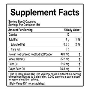 ยาสำหรับผู้ชายและผู้หญิงแคปซูลสารสกัดจากโสมแดงจากเกาหลีรองรับการไหลเวียนและป้องกันความเหนื่อยล้า - Product Image 3