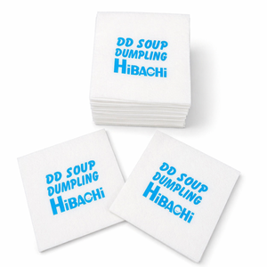 Serviettes de cocktail Airlaid multi-tailles, blanches, jetables, avec impression de logo personnalisée pour bars, pubs et <span class=keywords><strong>HoReCa</strong></span> - Product Image 1
