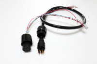 Connecteur de câble réseau Gigabit étanche mâle/femelle 13 cœurs, alimentation 8 cœurs, 5 cœurs, pour câble sous-marin IP68 en acier inoxydable