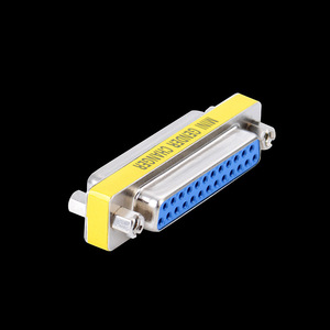 Adaptador DB25 hembra a hembra, conector D-Sub con tornillos para transferencia de señal de vídeo por puerto paralelo - Product Image 2