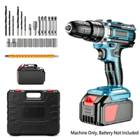 Perceuse à percussion sans fil rechargeable 21V, perceuse électrique portable à batterie lithium, tournevis