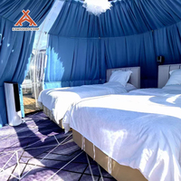 Dôme géodésique préfabriqué rond en polycarbonate PC Kawagebo Kamp (KK) 5,9 m / 19,36 pi, type igloo, 27,5 ㎡   Maison de glamping modulaire