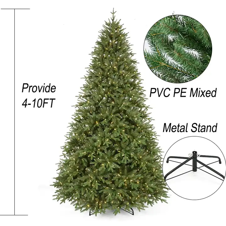 christmas tree prelit alpine sparse 9 ft