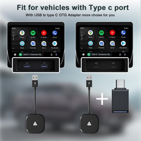 Dongle GPS sans fil Android Auto & CarPlay pour voiture - Compatible Avalon/Camry - Commande vocale & cartes en ligne
