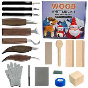Juego de Cuchillos para Tallar Madera en Caja de Regalo, Cuchillos de Cocina para Trabajar la Madera, Cuchillo de Cuero para Tallar, Cuchillo de Madera para Envolver Regalos - Product Image 2