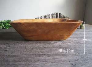 Guansen Wabi-Sabi Cuenco <span class=keywords><strong>de</strong></span> madera <span class=keywords><strong>de</strong></span> raíz <span class=keywords><strong>de</strong></span> cedro hecho a mano ecológico con patrón <span class=keywords><strong>de</strong></span> plantas - Product Image 4