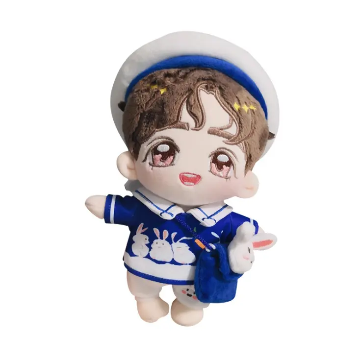 Low MOQ Custom Korean Plush Toy Doll Stuffed Kpop Plush Doll