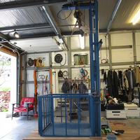 Nouvel Ascenseur de Marchandises Hydraulique Vertical Mural à Câble pour Usage Domestique Intérieur de Petite Taille
