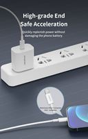 Cable de Carga Rápida Wopow WX04 20W PD Tipo-C 2.4A 1.2m Trenzado de PVC con Transmisión de Datos para iPhone, Escáner y Auriculares