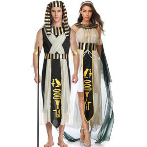 Nuevo Egipto Faraón Pareja Ropa Reina <span class=keywords><strong>Egipcia</strong></span> <span class=keywords><strong>Disfraz</strong></span> Cleopatra Faraón Disfraces <span class=keywords><strong>de</strong></span> Halloween Mito Diosa Cosplay Vestido <span class=keywords><strong>de</strong></span> Fiesta - Product Image 1