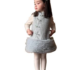 <strong>Girls</strong> Princess 2025 Autumn Winter New Baby <strong>Girl</strong> Cheongsam <strong>Dress</strong> Children's National Style Crocheted Vest <strong>Dress</strong> <strong>Formal</strong> <strong>Dress</strong> - Product Image 5