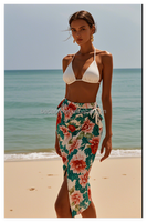 OEM femmes longue robe maillots de bain plage Wrap pure Sarong couvrir personnalisé de haute qualité jupe en maille maillot de bain