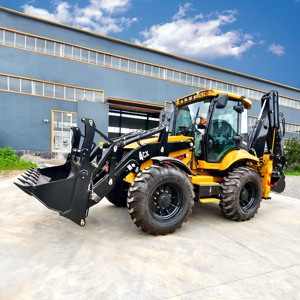 Mini-pelleuse 4x4, rétrocaveuse 4CX, style JCB, avec moteur, boîte de vitesses et composants essentiels, chargeuse sur pneus - Product Image 3