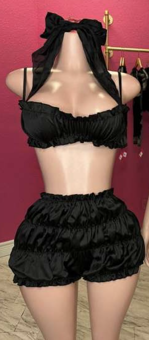 Black with bow