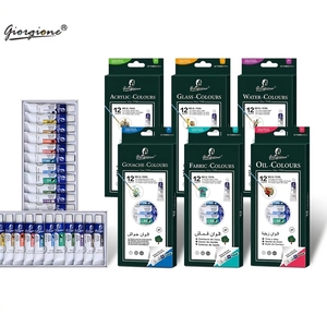 Ensemble de <span class=keywords><strong>peinture</strong></span> <span class=keywords><strong>aquarelle</strong></span> professionnelle Giorgione Custom 12 couleurs 12 ml G-7018, vente en gros directe d'usine en Chine, pigments pour artistes - Product Image 1