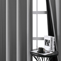 Cortinas Opacas con Ojales, Paneles de Cortina de Poliéster con Aislamiento Térmico, 52x84 Pulgadas (140x240cm), Tamaño Personalizado, Venta al Por Mayor