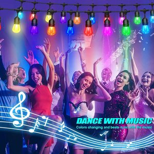 Bombillas Vintage para iluminación de vacaciones, tira de luces Led solares para exteriores, a prueba de agua, para Patio, comercial, RGB S14, gran oferta - Product Image 5