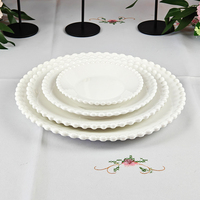 Service d'Assiettes de Mariage Populaire, Ensemble de Vaisselle Design Marbre, Assiette de Présentation pour Décoration de Mariage