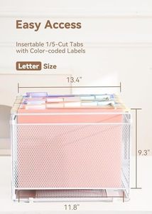 Sortrax WJD-267 nhựa thêm Công suất treo tập tin thư mục 2 "pastel mở rộng Pocket Heavy Duty Tủ hồ sơ chèn - Product Image 4